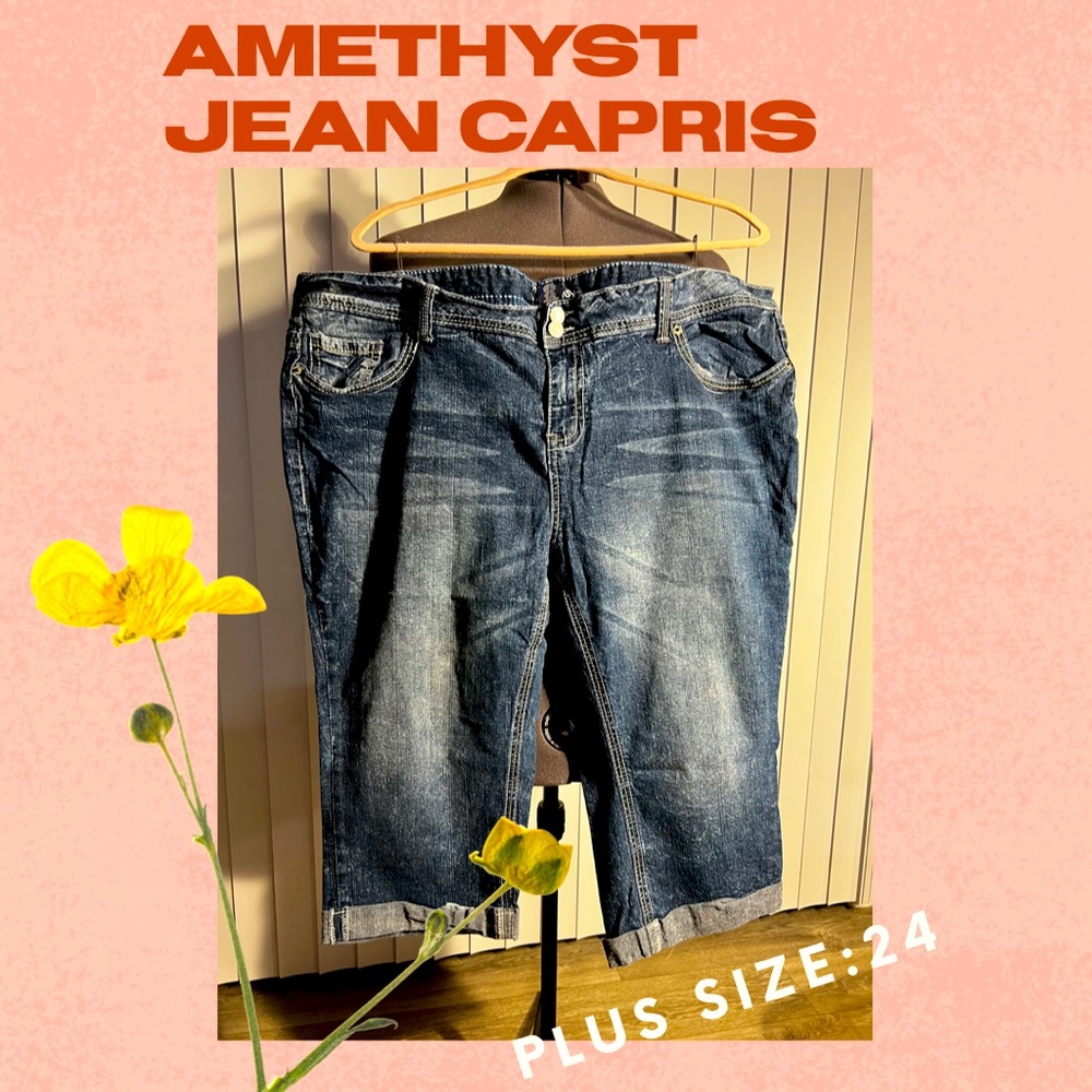 Amethyst Jean Capri Plus Size 24